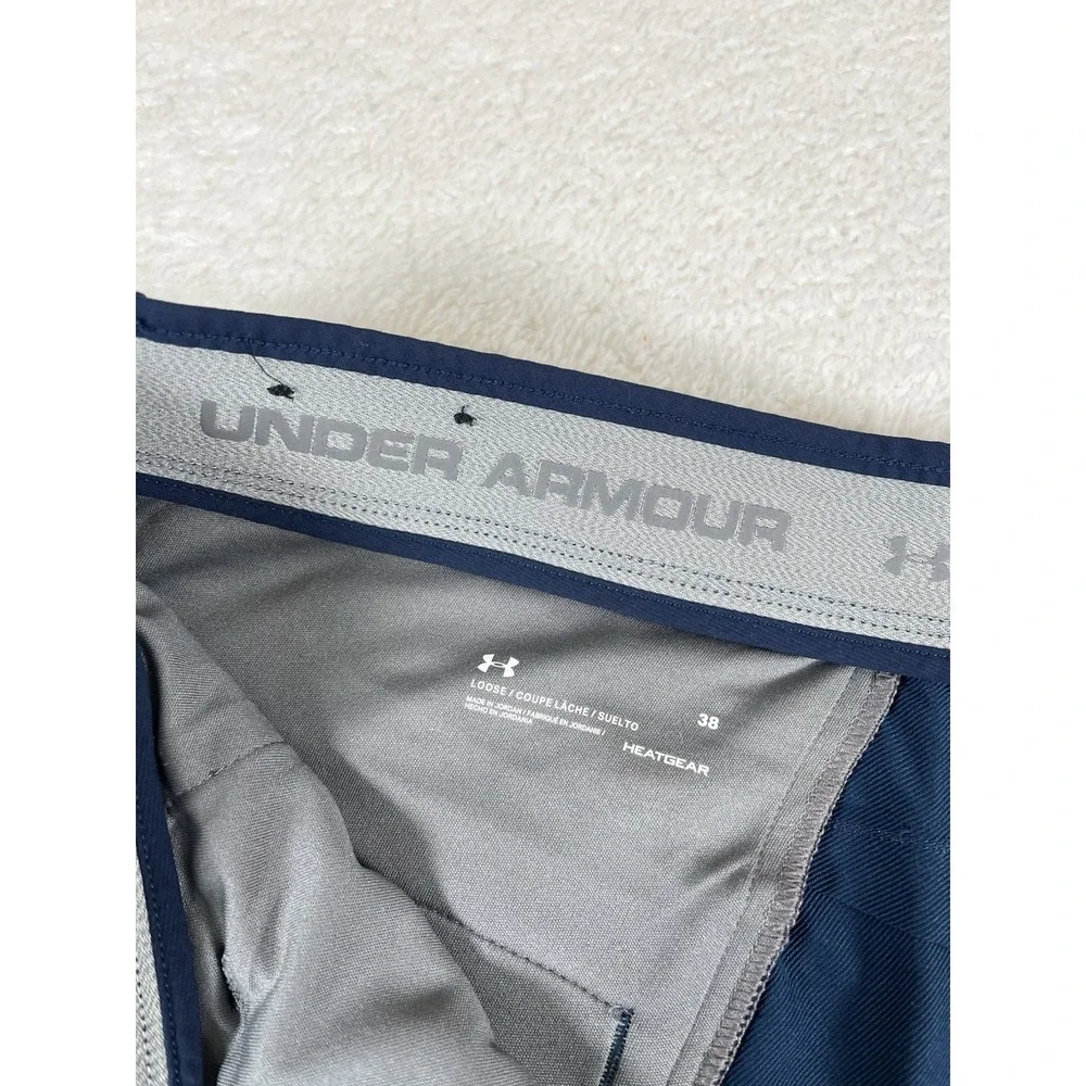 Under Armour 1253487-409‎ Match Play Stretch Blue Golf Shorts Mens Sz 38 (36x11)